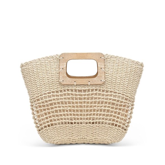 NESSA BRAIDED BEACH BAG - IVORY - Picture 4 of 6